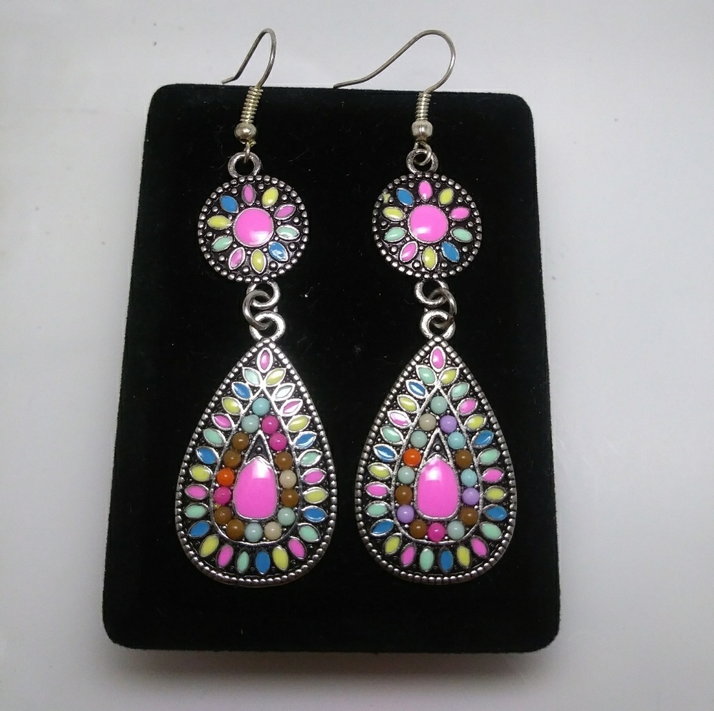 Very cute and colorful dangle earrings